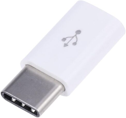 TOYANDONA USB Type C Adapter White Alloy to Micro USB with 56k Resistor in Saudi Arabia