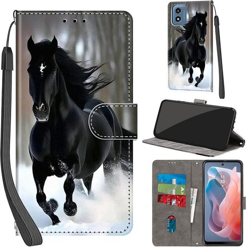 Case Wallet for Motorola Moto G Play 2024 4G, Cat in Kuwait