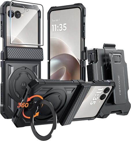 FNTCASE for Motorola Razr 2026/2025/2024 Case with Belt Clip Holster in Saudi Arabia