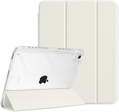 MOROCK Case for iPad Air 11 inch M4/M3/M2 2026/2025/2024, iPad Air 5th/4th Gen. 10.9 Inch 2022/2020 with Pencil Holder, Trifold Stand and Shockproof Cover with Clear Back Shell, Misty Blue in Kuwait