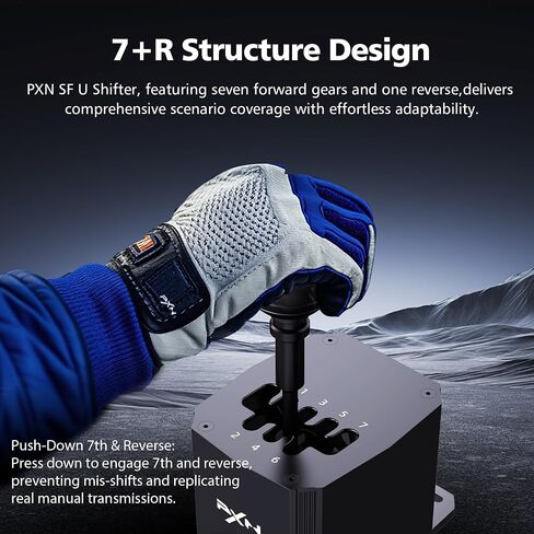 PXN SF U H-Pattern Shifter, 7+R CNC Metal Gear Shifter in Saudi Arabia