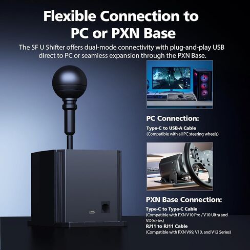 PXN SF U H-Pattern Shifter, 7+R CNC Metal Gear Shifter in Saudi Arabia