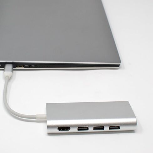 Best USB C Type C Hub 8-in-1 Ethernet 4K HDMI USB 3.0 Adapter for MacBook Pro Laptop in Saudi Arabia