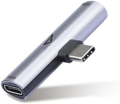 adonit Nest USB-C to 2 USB-C Adapter, USB-C PD 60W, 480 Mbps Data Transmission, Short Circuit Protection, Grey in Saudi Arabia