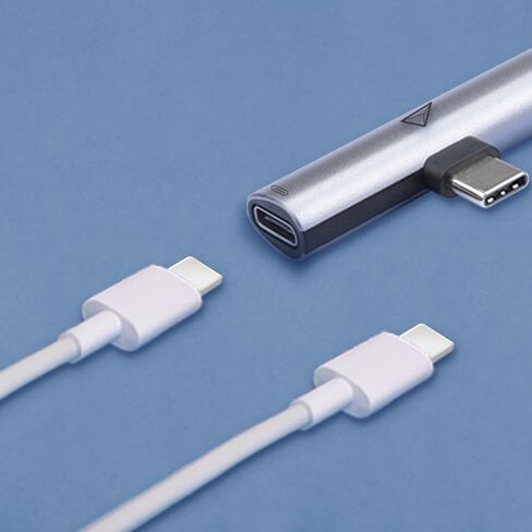 adonit Nest USB-C to 2 USB-C Adapter, USB-C PD 60W, 480 Mbps Data Transmission, Short Circuit Protection, Grey in Saudi Arabia