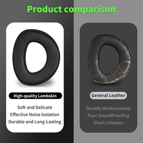 Lukvcoe Lambskin Earpads for Sennheiser HD700/HD 700 Headphones, Black in Saudi Arabia