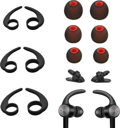 Silicone Earbud Tips & Anti-Slip Ear Hooks – Universal Replacement Kit in Saudi Arabia