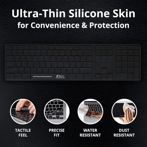 KB Covers Touch Keyboard Cover for Apple Ultra-Thin Keyboard with Num Pad (TT-AK-B) in Kuwait