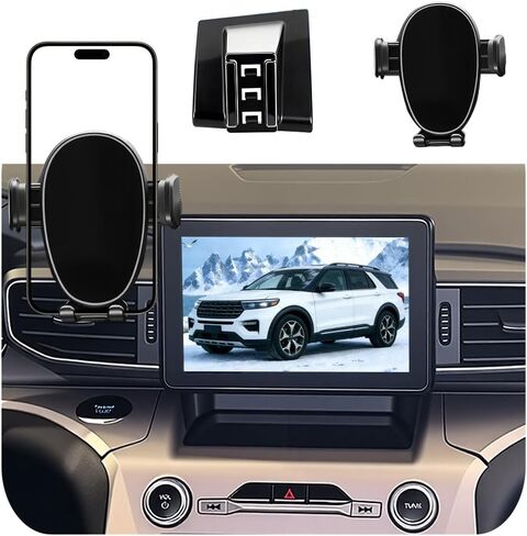 Car Phone Holder for Ford Explorer (2020-2023 2024),Dashboard Phone Mount,360 Phone Holder Rotating,Hands Free Mobile Holder,Car Mount for iPhone,Samsung & Android,2022 Explorer Interior Accessories in Saudi Arabia
