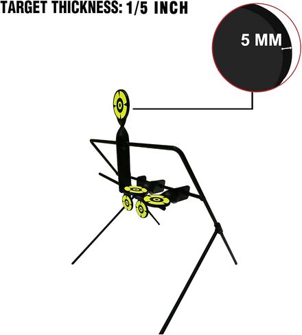 Atflbox Resetting Targets for Pellet Guns,Steel Targets for Shooting and Hunting, Rated for .177 .22 Caliber Airgun Rifle in Saudi Arabia