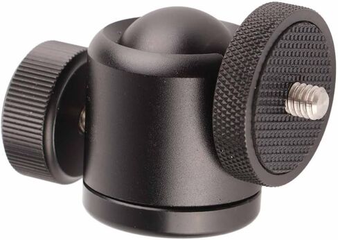 Aluminum Alloy Camera Tripod Ball Head 360 Degree Rotating Panoramic Tripod Mount Ball Head with 1/4inch Thread Hot Shoe for DSLR Camera in Saudi Arabia