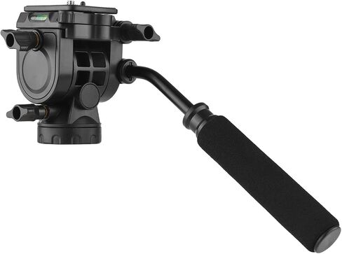 Fluid Hydraulic Ball Head Hydraulic Tripod Head Panoramic Degree Rotation 5kg Load Plate placeholder with 3 8 inch Screw Mount for Camera Camcorder in Saudi Arabia