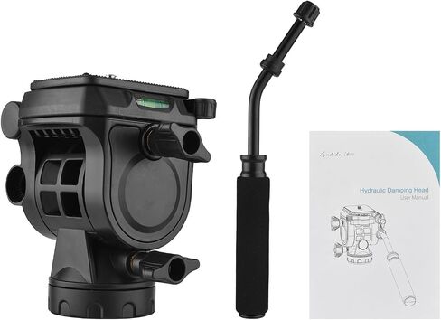 Fluid Hydraulic Ball Head Hydraulic Tripod Head Panoramic Degree Rotation 5kg Load Plate placeholder with 3 8 inch Screw Mount for Camera Camcorder in Saudi Arabia