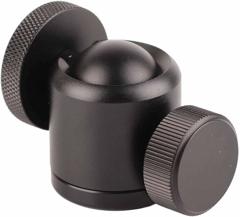 Camera Tripod Ball Head, 360 Degree Rotating Panoramic Mount with 1/4 Inch Hot Shoe Adapter, Aluminum Alloy Ball Head for DSLR Camera and Camcorder in Saudi Arabia