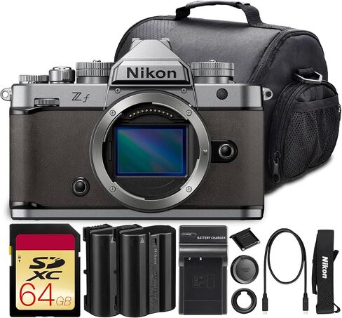 Nikon Zf 24.5MP Mirrorless Camera Silver & Stone Gray Edition Bundle in Saudi Arabia