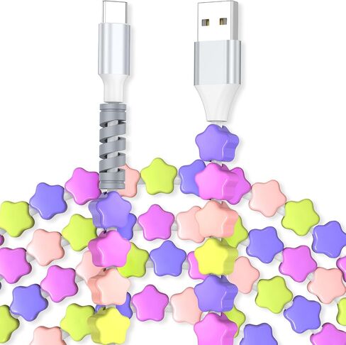 3.5mm Wired Earbuds with Mic for MacBook/Chormebook PC,Magnetic in Ear Buds, USB C Cable Stars Beaded USB-A Charger Cable in Saudi Arabia