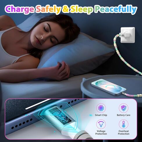 3.5mm Wired Earbuds with Mic for MacBook/Chormebook PC,Magnetic in Ear Buds, USB C Cable Beaded Cute USB-A Charger Cable in Saudi Arabia