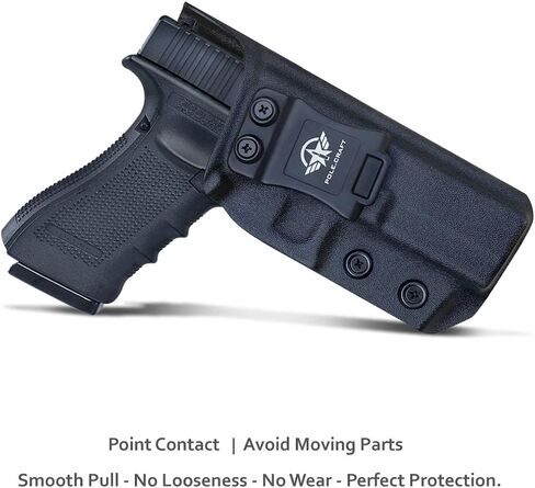IWB Kydex Holster Custom Fit: Glock17 (Gen 1-5) & Glock 22 / Glock 31 (Gen 3-4)- Inside Waistband Concealed Carry - Adj. Cant Retention - Cover Mag-Buttom - Widened Entrance - No Wear, No Jitter in Saudi Arabia