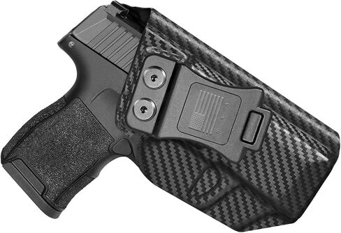 Holster IWB Kydex Fit - واقي الزناد - حزام الخصر الداخلي المخفي - قابل للتعديل والاحتفاظ بالنقر المسموع - بدون تآكل أو غضب - صنع في الولايات المتحدة الأمريكية in Kuwait