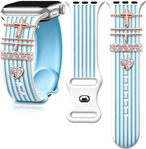 for Apple Watch Band with Charms, iWatch 38 40 41 42 44 45 46 49mm in Saudi Arabia