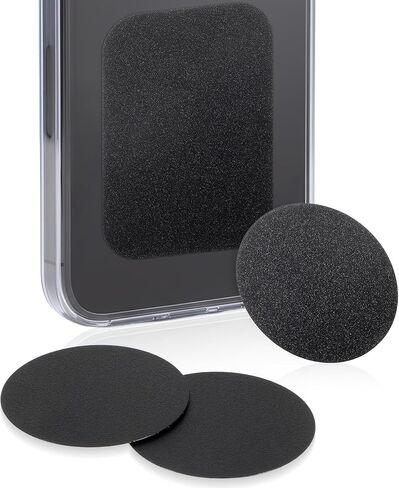 10Pcs Metal Plates For Magnets, Magnetic Sticker For Phone Case(Black) in Saudi Arabia