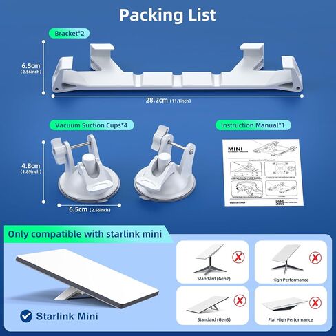for Starlink Mini Mount for Car,for Starlink Mini Suction Cup Mount in Saudi Arabia