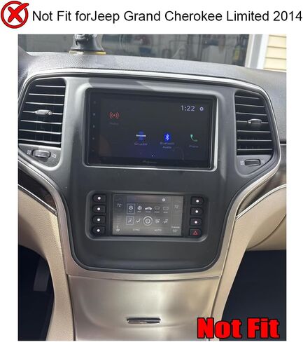 Android 13 Car Stereo Radio for 2014-2022 Jeep Grand Cherokee, 10-inch Touchscreen with Wireless CarPlay Android Auto GPS Navigation Bluetooth WiFi FM Radio, AHD Backup Camera, 2+32GB in Saudi Arabia