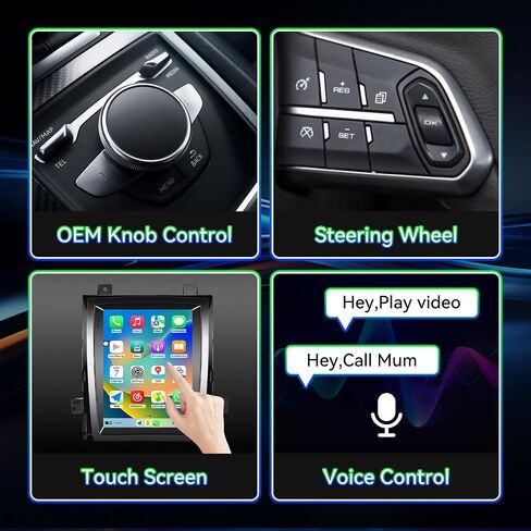 راديو ستيريو للسيارة 4+64G Android 15 متوافق مع Cadillac Escalade/Sailway SLS 2007-2014، شاشة لمس 9.7 بوصة تدعم CarPlay Android Auto اللاسلكي، بلوتوث/FM/GPS/WiFi/SWC/كاميرا احتياطية in Kuwait