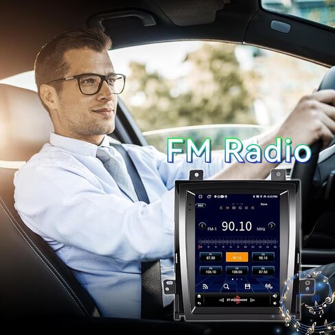 راديو ستيريو للسيارة 4+64G Android 15 متوافق مع Cadillac Escalade/Sailway SLS 2007-2014، شاشة لمس 9.7 بوصة تدعم CarPlay Android Auto اللاسلكي، بلوتوث/FM/GPS/WiFi/SWC/كاميرا احتياطية in Kuwait