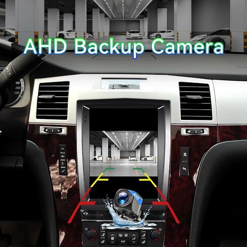 راديو ستيريو للسيارة 4+64G Android 15 متوافق مع Cadillac Escalade/Sailway SLS 2007-2014، شاشة لمس 9.7 بوصة تدعم CarPlay Android Auto اللاسلكي، بلوتوث/FM/GPS/WiFi/SWC/كاميرا احتياطية in Kuwait