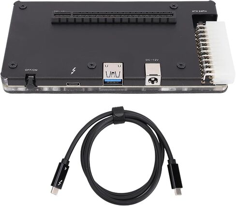 EGPU Enclosure for 3/4, USB4.0 ATX 24Pin PCIe 16X Slot, External GPU Dock with 1m Cable in Saudi Arabia