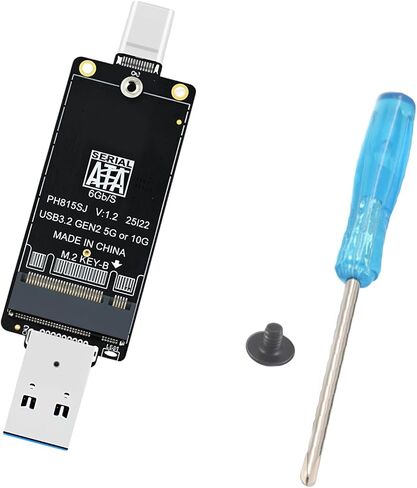 M.2SATA to USB Double Interfaces Adapter Board for 2242 Drive with USB a and Type C Connection Drive Enclosure in Saudi Arabia