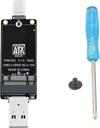 M.2SATA to USB Double Interfaces Adapter Board for 2242 Drive with USB a and Type C Connection Drive Enclosure in Saudi Arabia