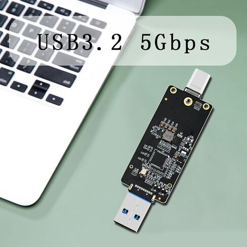 M.2SATA to USB Double Interfaces Adapter Board for 2242 Drive with USB a and Type C Connection Drive Enclosure in Saudi Arabia