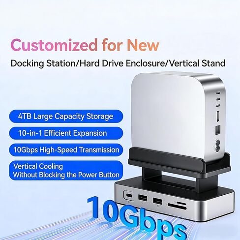 Stand with Docking Capabilities for Supporting 8TB Enclosure Gigabit Ethernet and Fast Speed USB USB C Dock in Saudi Arabia