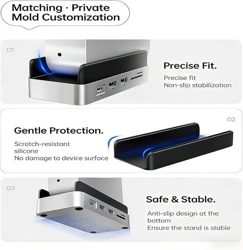 Stand with Docking Capabilities for Supporting 8TB Enclosure Gigabit Ethernet and Fast Speed USB USB C Dock in Saudi Arabia