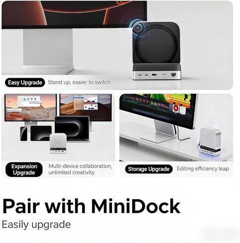 Stand with Docking Capabilities for Supporting 8TB Enclosure Gigabit Ethernet and Fast Speed USB USB C Dock in Saudi Arabia