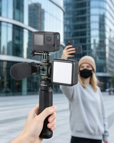 MINIFOCUS 1/4" Adapter Screw Head Camera Mount for Gopro Hot Shoe Mount, Cold Shoe Mount Adapter with Aluminum CNC Thumb for GoPro Hero 13/12/114, DJI Osmo Action, Campark and Other Action Cameras in Kuwait
