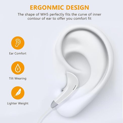 Headphones in Ear Wired Earbuds/Earphones Nosie Reduction Built-in Microphone & Volume Control Headsets Compatible with iPhone 14/13/12/11/XR/XS/X/8/7/SE/Pro/Pro Max in Saudi Arabia