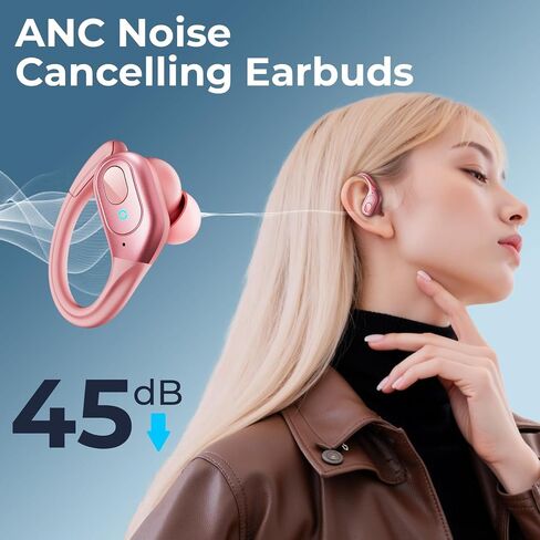 occiam Active Noise Cancelling Earbuds Wireless Rose Gold in Kuwait