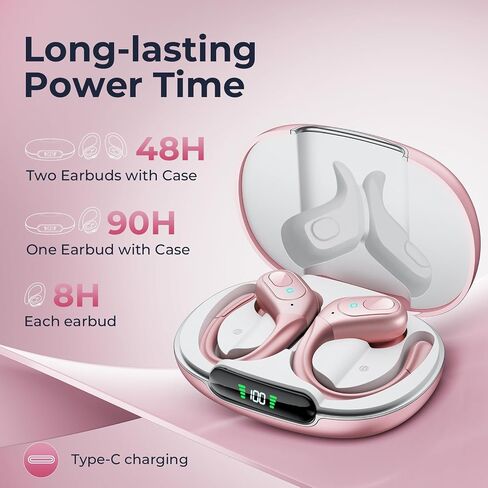 occiam Active Noise Cancelling Earbuds Wireless Rose Gold in Kuwait