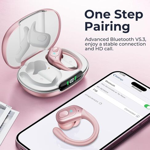 occiam Active Noise Cancelling Earbuds Wireless Rose Gold in Kuwait