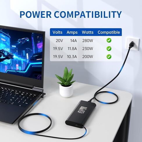280W for HP Laptop Charger 4.5x3.0MM Tip Fit for HP Omen 16 17 ZbookLaptop in Saudi Arabia