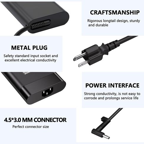 280W for HP Laptop Charger 4.5x3.0MM Tip Fit for HP Omen 16 17 ZbookLaptop in Saudi Arabia