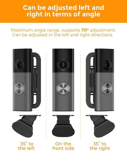 35° Adjustable Doorbell Angle Mount for Ring Wired Doorbell 2K, 2K Plus & 4K Pro, Battery Doorbell 2K Plus & 4K Pro, Blink Video Doorbell 1st/2nd Gen, Left/Right Adjustable Doorbell Mounting Bracket in Saudi Arabia