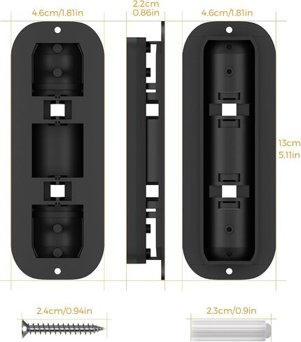 35° Adjustable Doorbell Angle Mount for Ring Wired Doorbell 2K, 2K Plus & 4K Pro, Battery Doorbell 2K Plus & 4K Pro, Blink Video Doorbell 1st/2nd Gen, Left/Right Adjustable Doorbell Mounting Bracket in Saudi Arabia