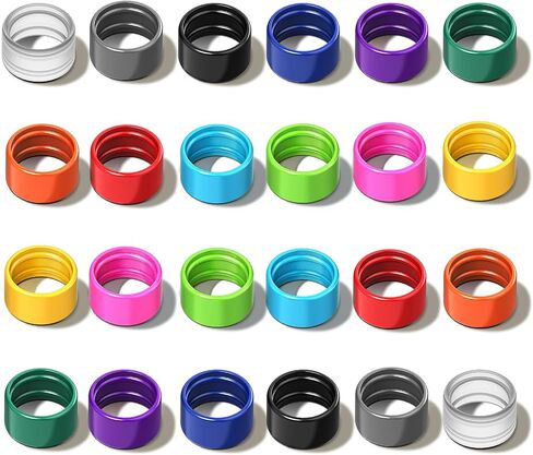 24PCS Two Way Radio Antenna Rubber Ring Color Bands Antenna Topper Compatible with H-777 RT22 RT21 Baofeng BF-888S BF-T20 UV-5R UV-5RH Walkie Talkies,Rubber Ring Identify and Classify in Saudi Arabia