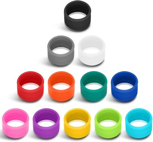 24PCS Two Way Radio Antenna Rubber Ring Color Bands Antenna Topper Compatible with H-777 RT22 RT21 Baofeng BF-888S BF-T20 UV-5R UV-5RH Walkie Talkies,Rubber Ring Identify and Classify in Saudi Arabia