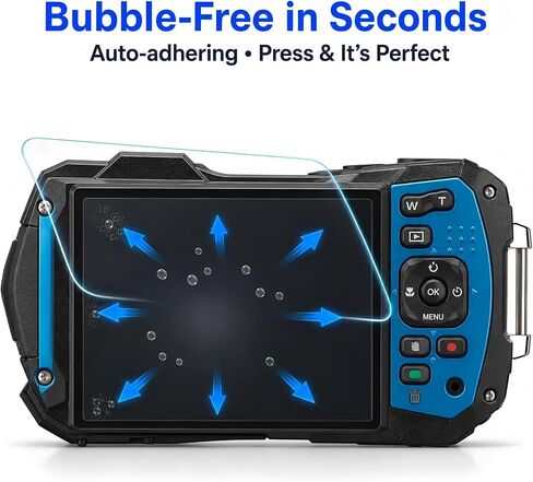 Digital Camera Screen Protector for Ricoh WG-90/80/70/60/50/40/40W, 2 Pack in Kuwait