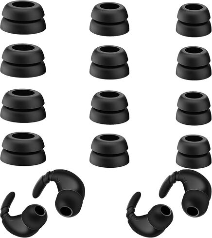 Double Flange Ear Tips & Anti-Slip Ear Hooks, Universal Replacement Kit in Saudi Arabia